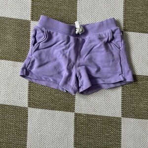 Primary girls 100% cotton purple shorts size 4
